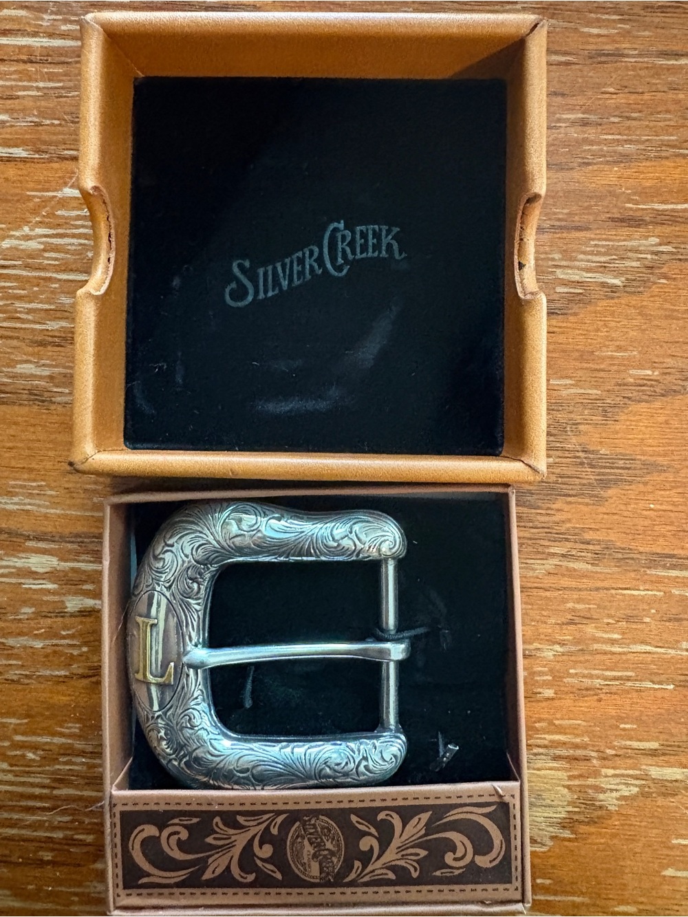 Silver Creek L Belt buckle
